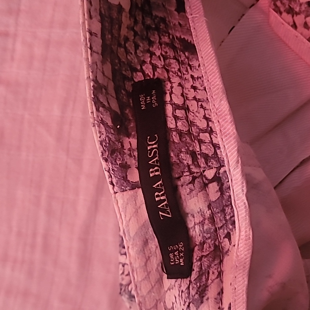 Zara Basic Snakeskin Print Pants - image 2